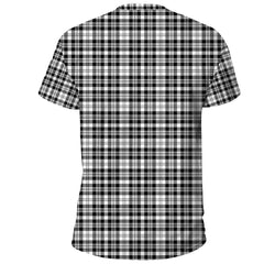 Scott Black & White Modern Tartan Plaid TShirt