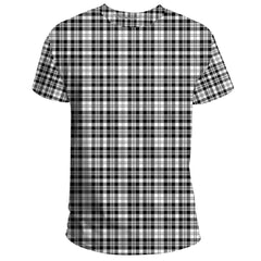 Scott Black & White Modern Tartan Plaid TShirt