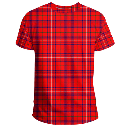 Rose Modern Tartan Plaid TShirt