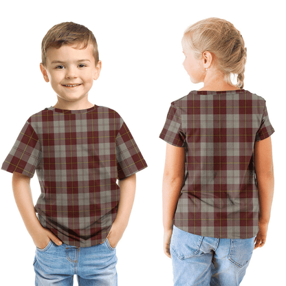 Cunningham Burgundy Dancers Tartan Plaid TShirt