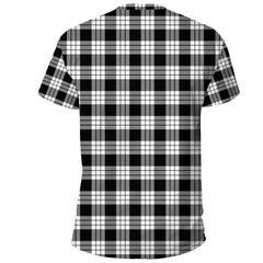 MacFarlane Black & White Ancient Tartan Plaid TShirt