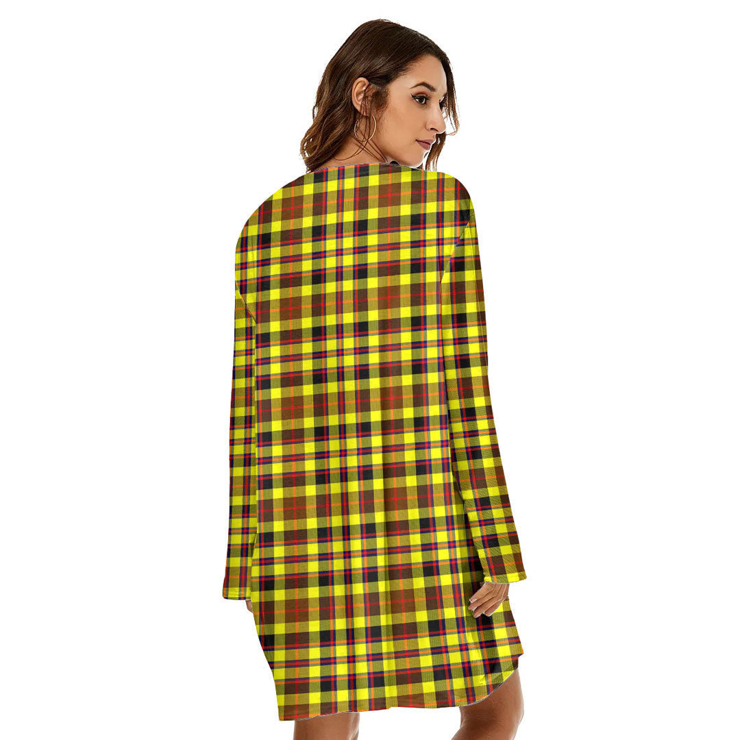 Jardine Tartan Plaid Loose Crew Neck Dress