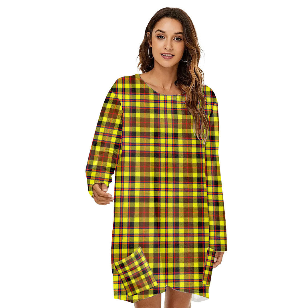 Jardine Tartan Plaid Loose Crew Neck Dress