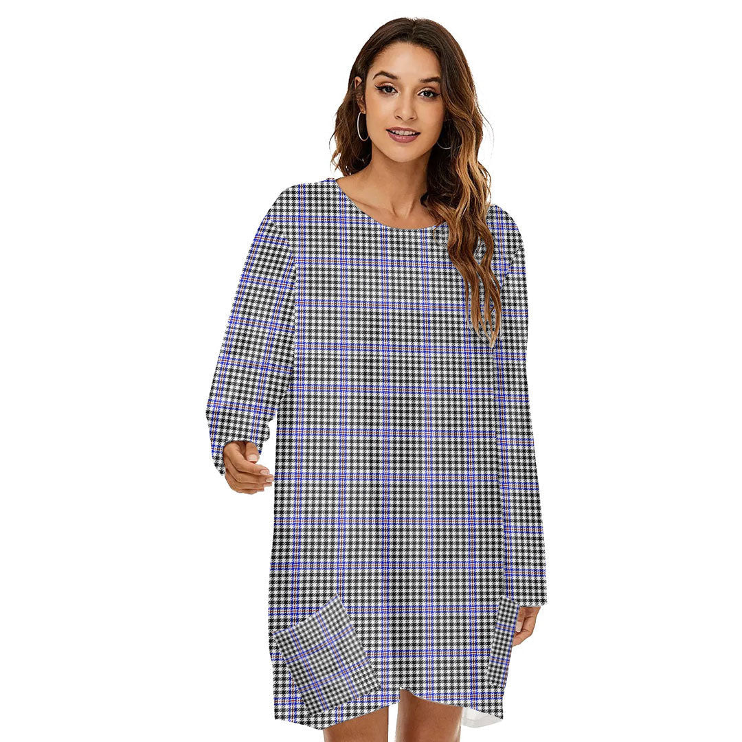 Sir Walter Scott Tartan Plaid Loose Crew Neck Dress