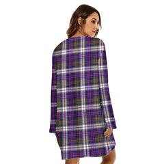 MacDonald Dress Modern Tartan Plaid Loose Crew Neck Dress