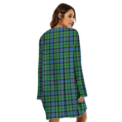 Forsyth Ancient Tartan Crest Loose Crew Neck Dress