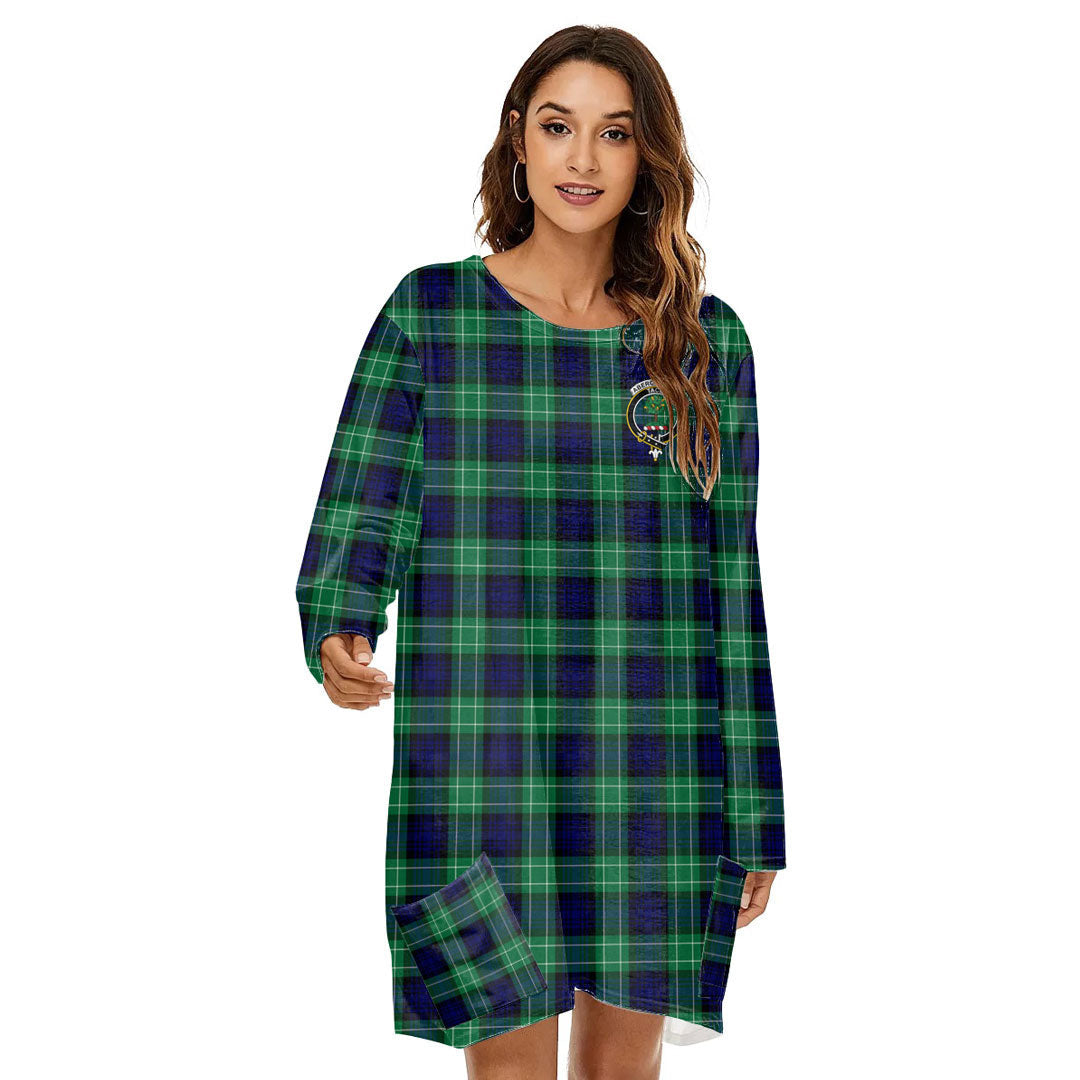 Abercrombie Tartan Crest Loose Crew Neck Dress