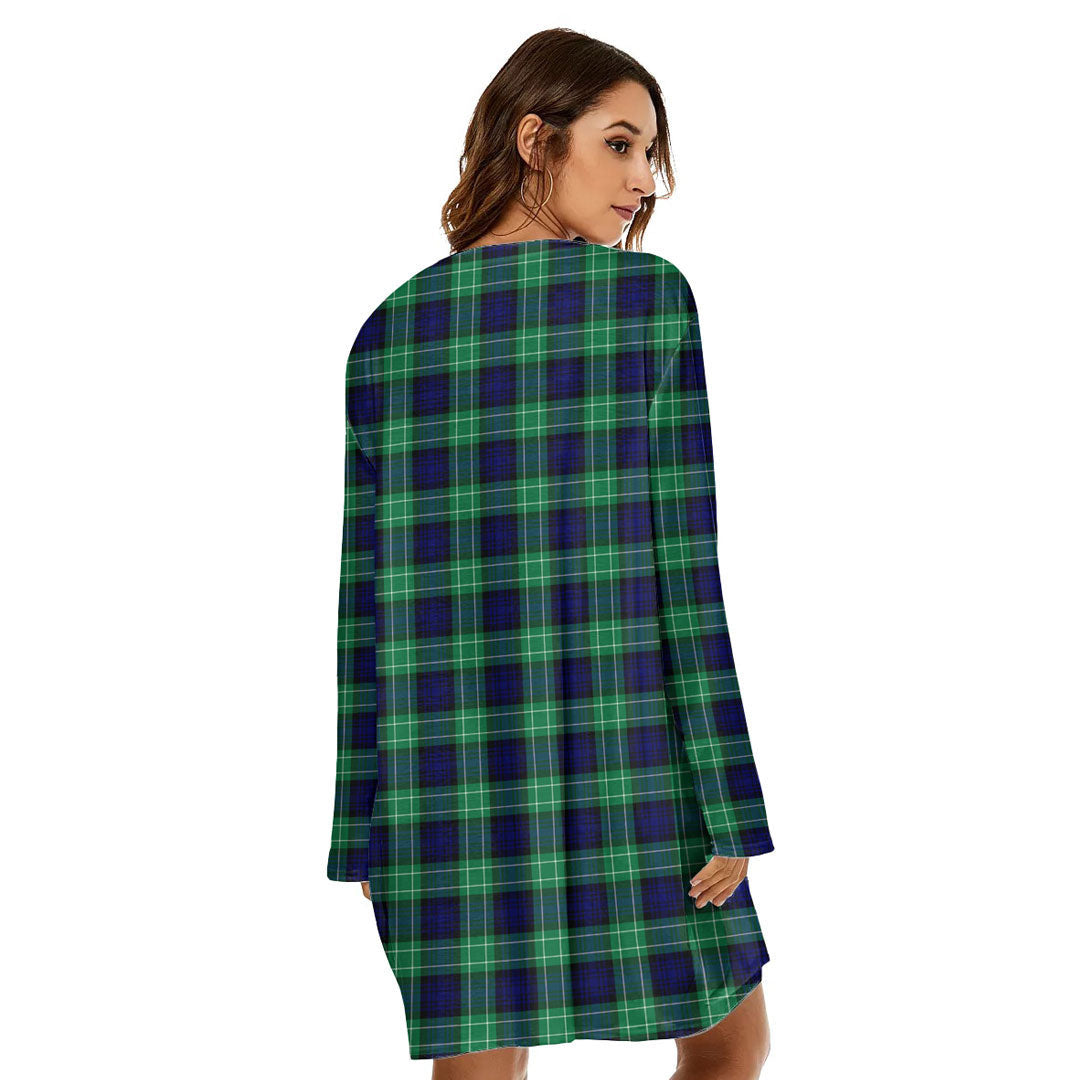 Abercrombie Tartan Crest Loose Crew Neck Dress