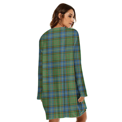 MacMillan Hunting Ancient Tartan Crest Loose Crew Neck Dress