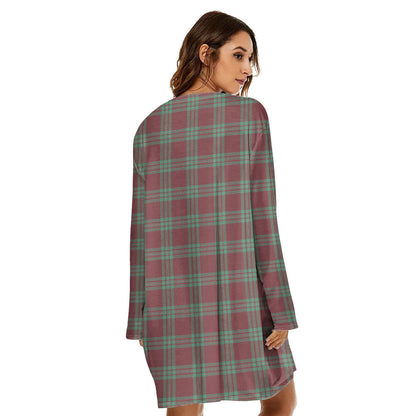 MacGregor Hunting Ancient Tartan Crest Loose Crew Neck Dress