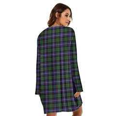 Galbraith Modern Tartan Crest Loose Crew Neck Dress