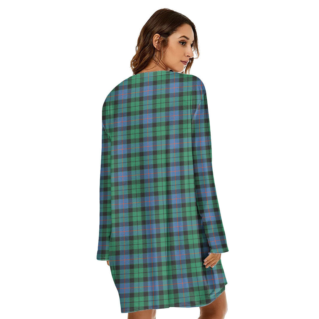 Morrison Ancient Tartan Crest Loose Crew Neck Dress