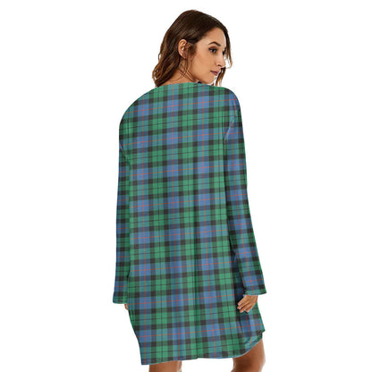 Morrison Ancient Tartan Crest Loose Crew Neck Dress