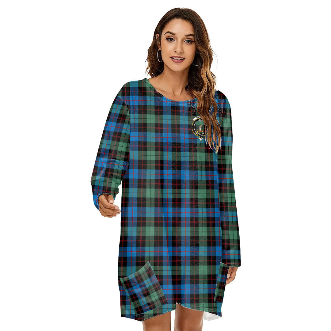 Guthrie Ancient Tartan Crest Loose Crew Neck Dress