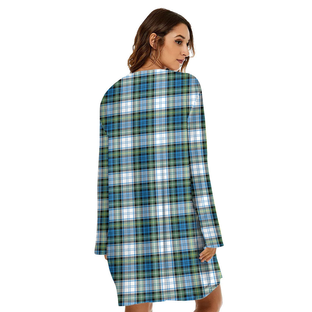 Campbell Dress Ancient Tartan Crest Loose Crew Neck Dress