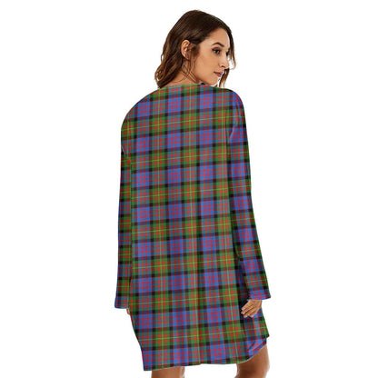 Carnegie Ancient Tartan Crest Loose Crew Neck Dress