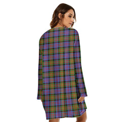 Carnegie Ancient Tartan Crest Loose Crew Neck Dress