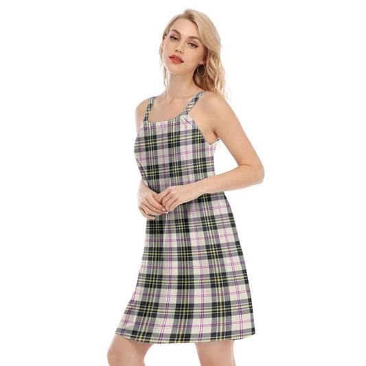 MacPherson Dress Ancient Tartan Plaid O-neck Cami Dress