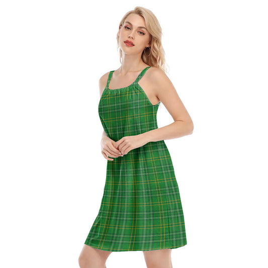 Wexford County Tartan Plaid O-neck Cami Dress