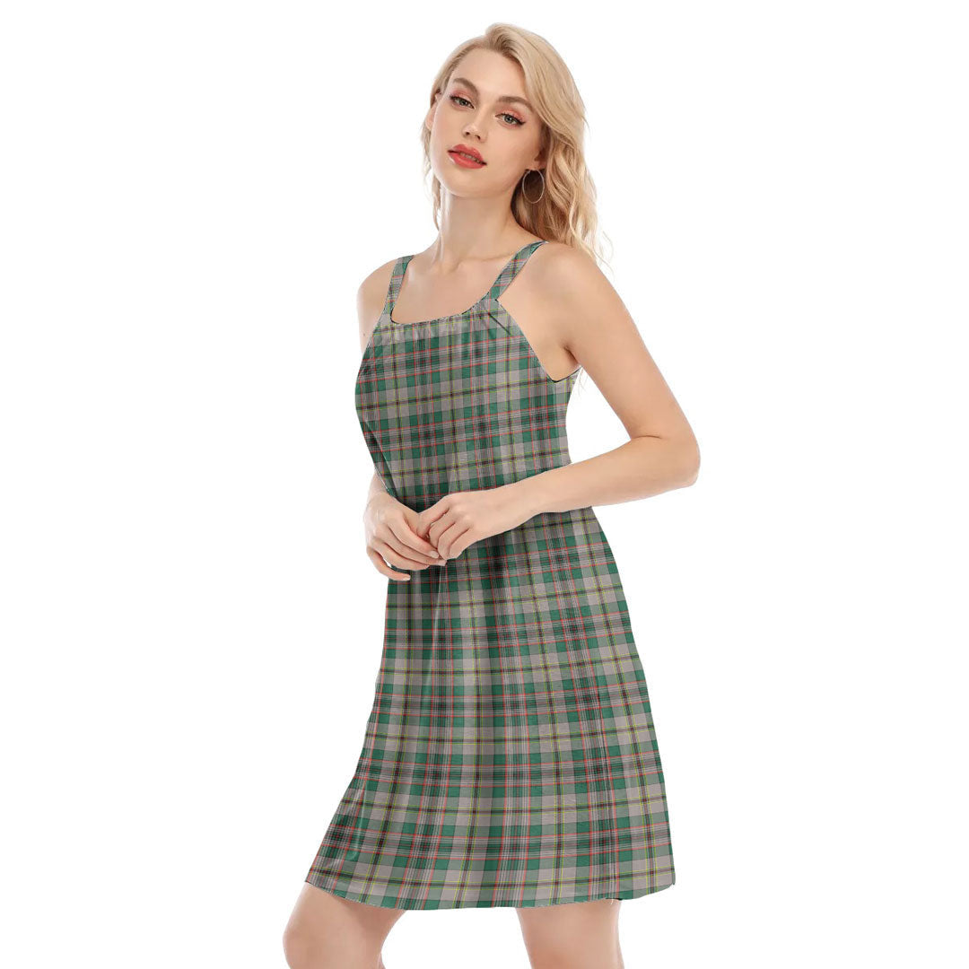 Craig Ancient Tartan Plaid O-neck Cami Dress