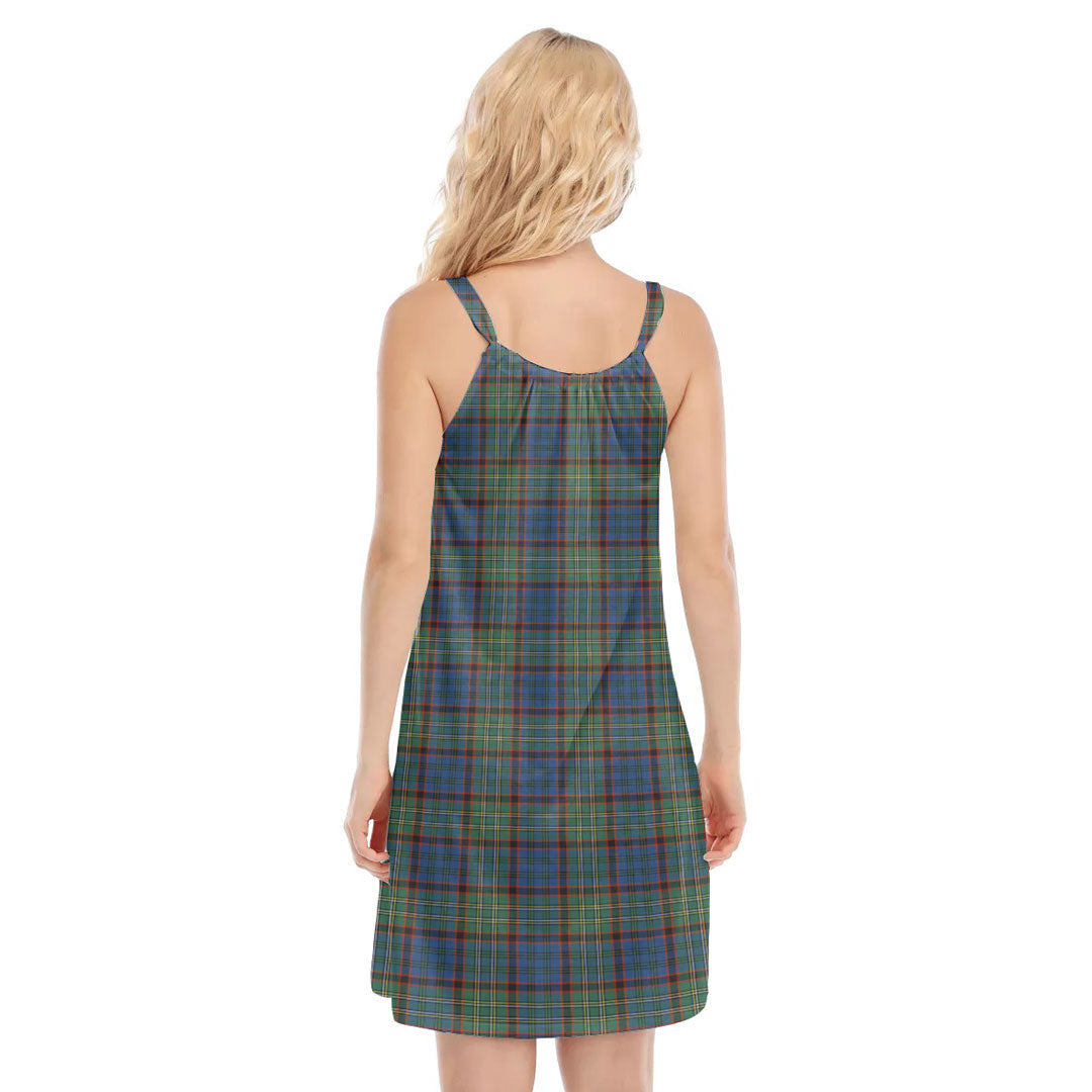 Nicolson Hunting Ancient Tartan Plaid O-neck Cami Dress