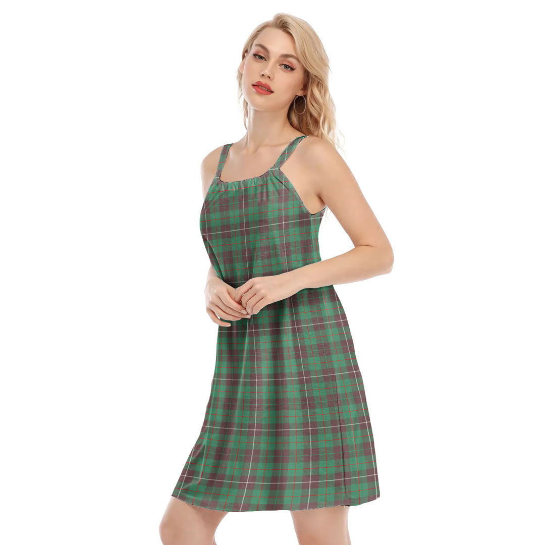 MacKinnon Hunting Ancient Tartan Plaid O-neck Cami Dress