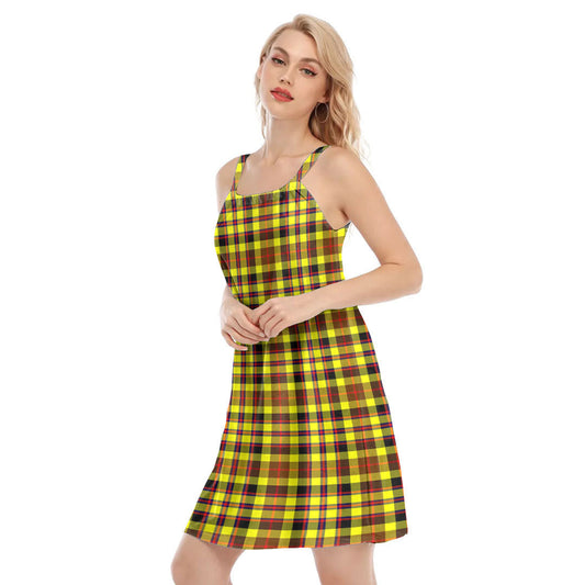 Jardine Tartan Plaid O-neck Cami Dress