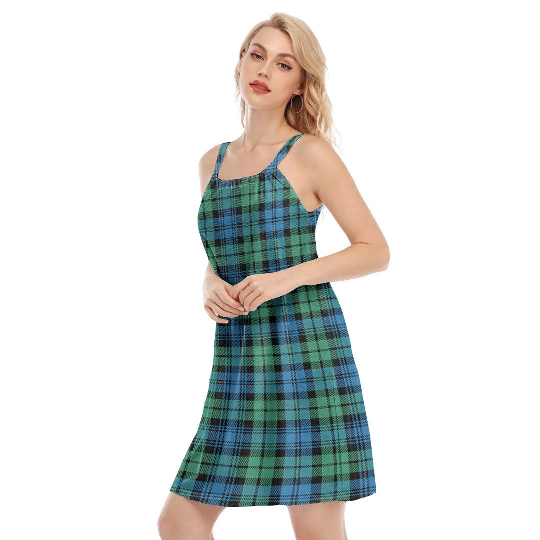 Campbell Ancient 01 Tartan Plaid O-neck Cami Dress