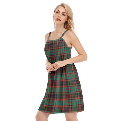 Buchan Ancient Tartan Plaid O-neck Cami Dress