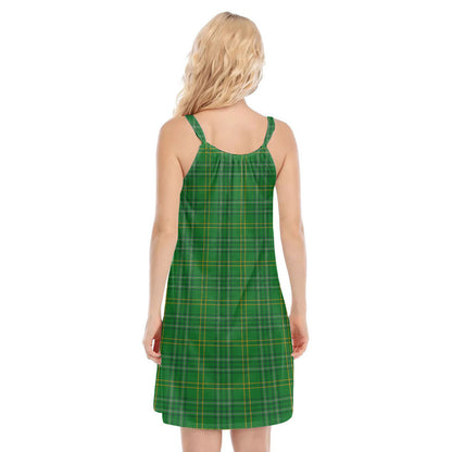 Wexford County Tartan Plaid O-neck Cami Dress