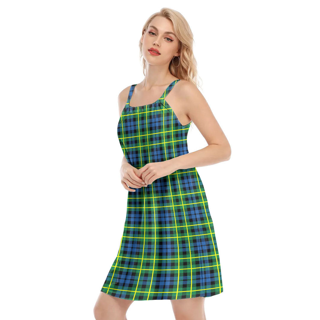 Campbell of Breadalbane Ancient Tartan Plaid O-neck Cami Dress