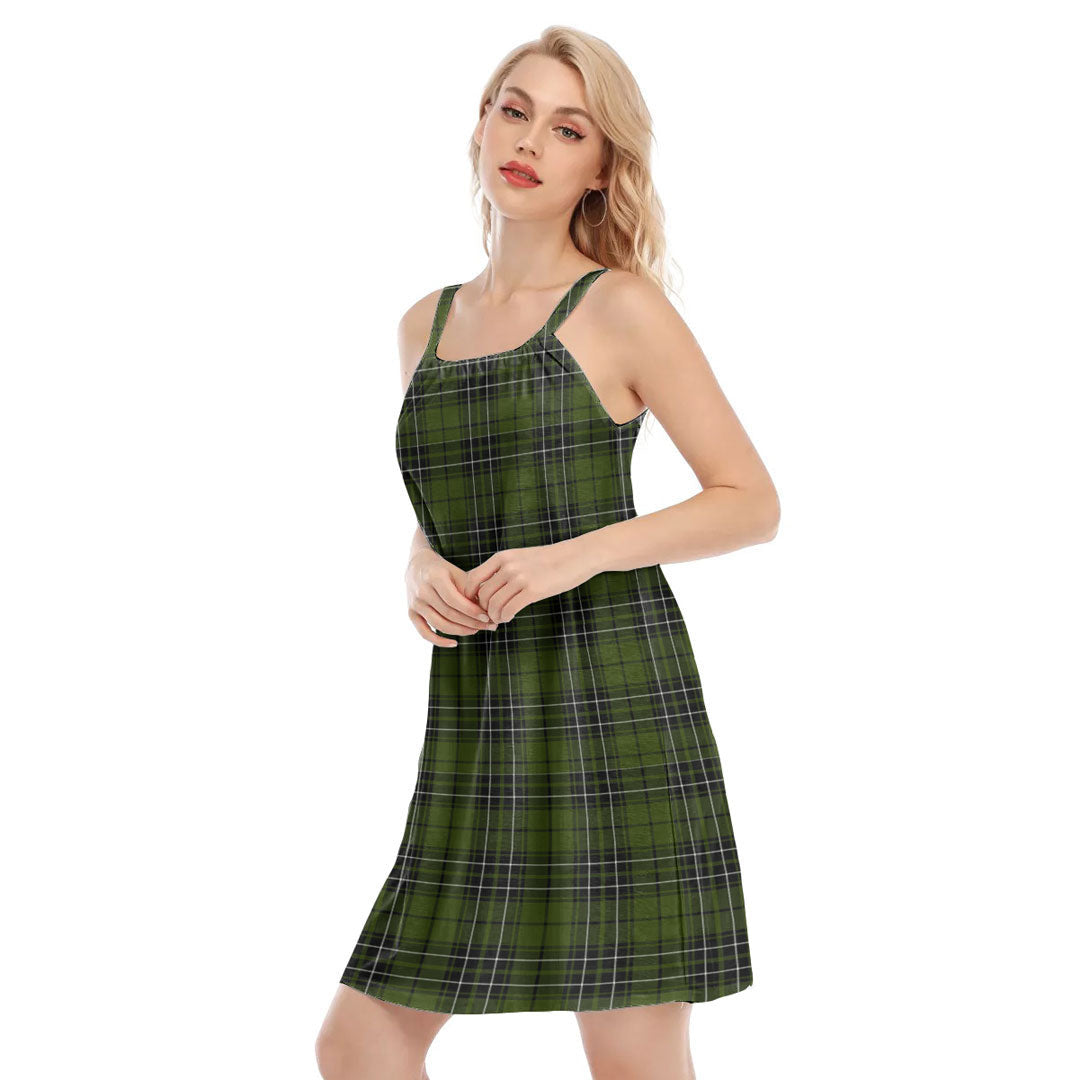 MacLean Hunting Tartan Plaid O-neck Cami Dress