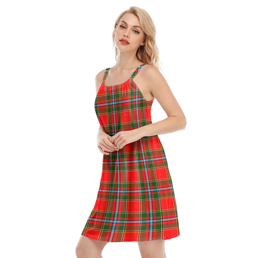 Drummond of Perth Tartan Plaid O-neck Cami Dress