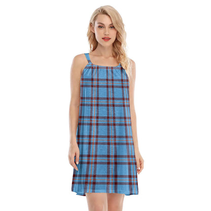 Elliot Ancient Tartan Plaid O-neck Cami Dress