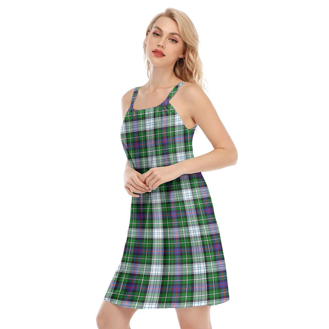 MacKenzie Dress Modern Tartan Plaid O-neck Cami Dress