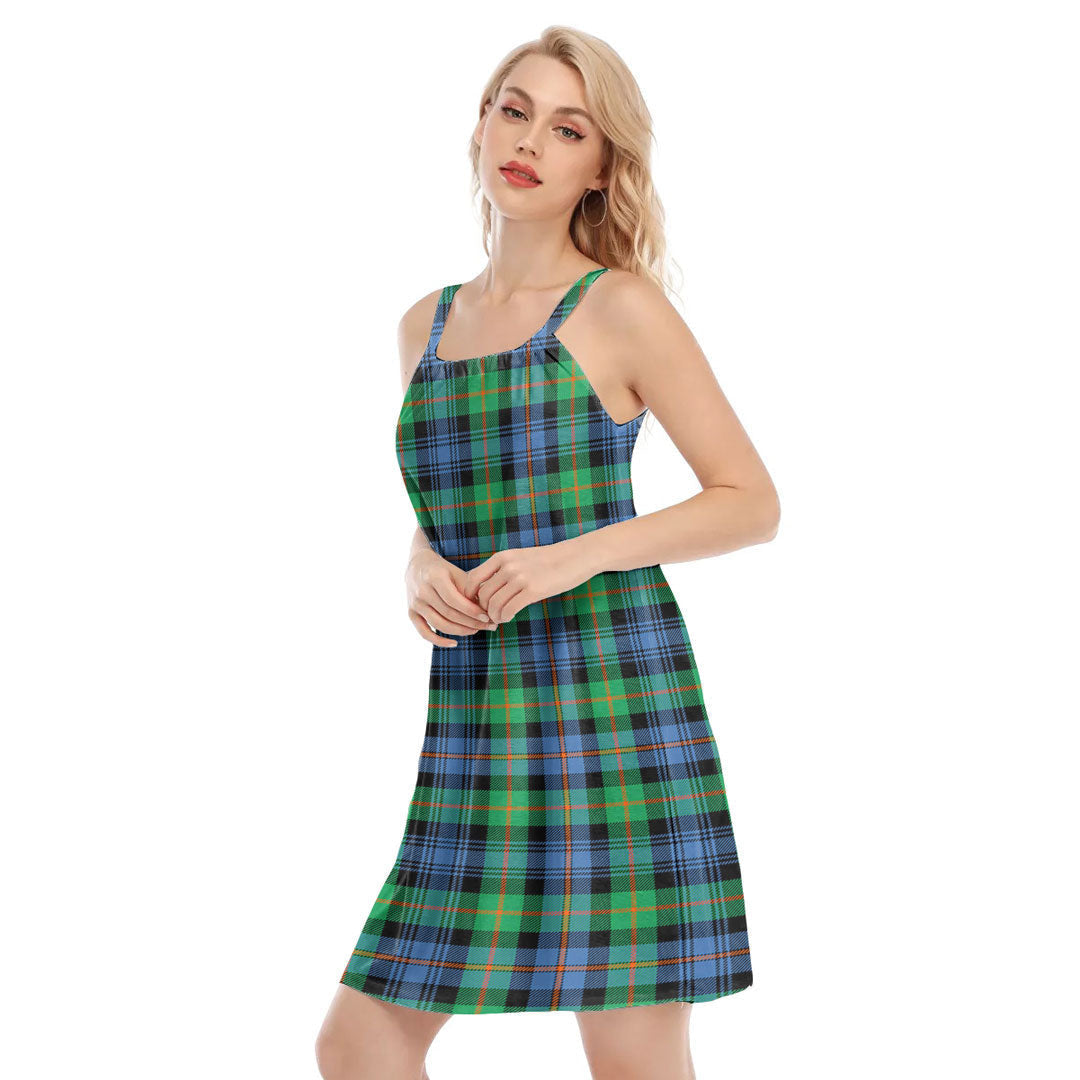 Murray of Atholl Ancient Tartan Plaid O-neck Cami Dress