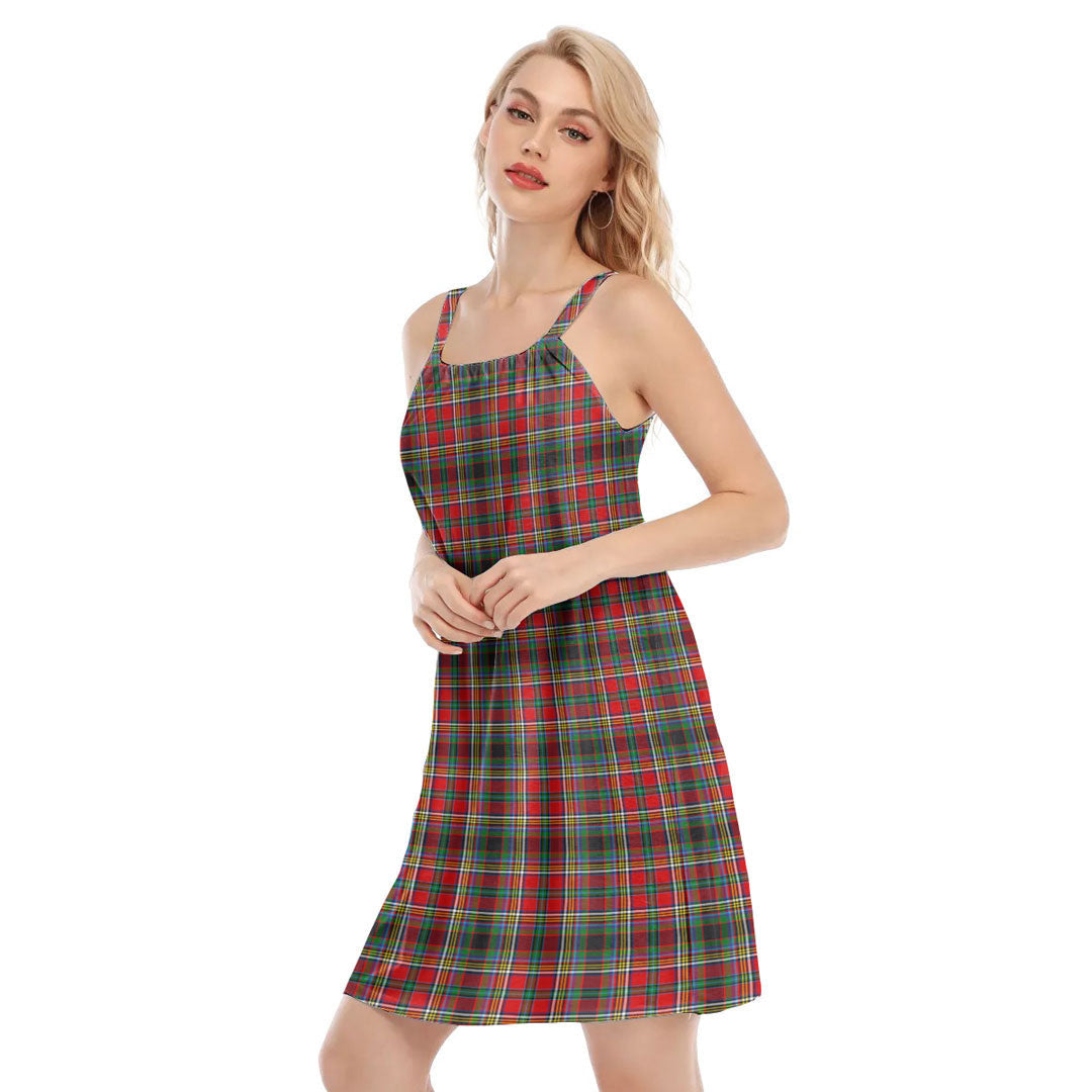 Anderson of Arbrake Tartan Plaid O-neck Cami Dress