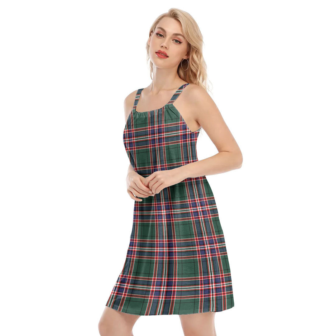 MacFarlane Hunting Modern Tartan Plaid O-neck Cami Dress