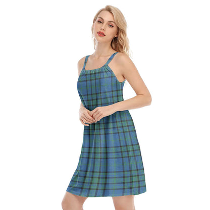 Matheson Hunting Ancient Tartan Plaid O-neck Cami Dress