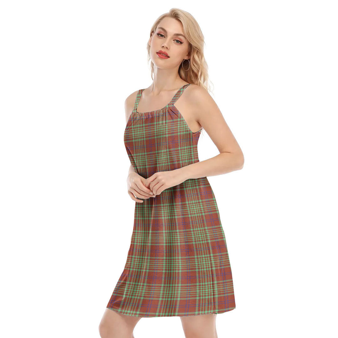 MacGillivray Hunting Ancient Tartan Plaid O-neck Cami Dress