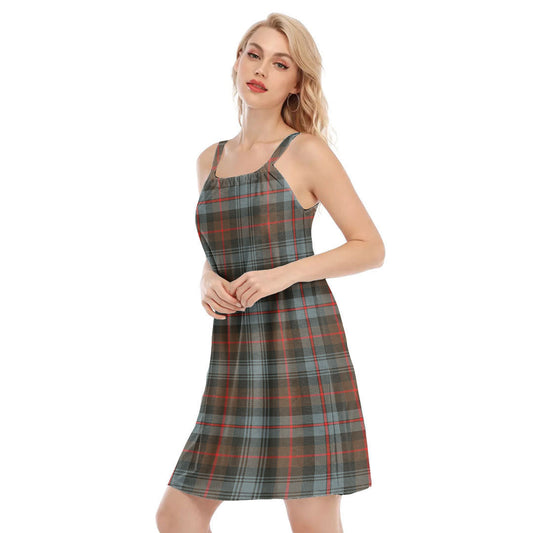 Murray of Atholl Weathered Tartan Plaid O-neck Cami Dress