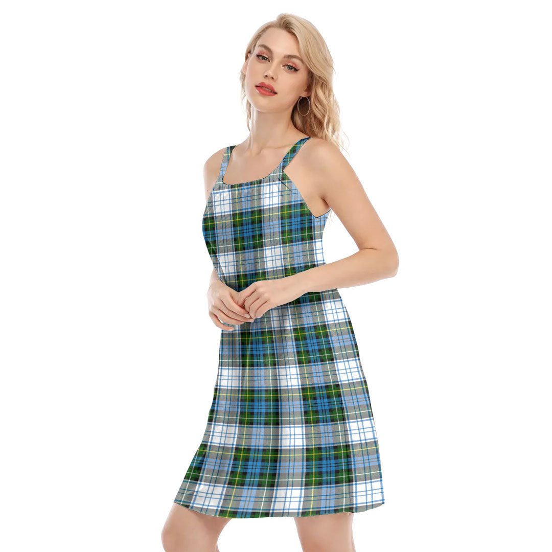 Campbell Dress Tartan Plaid O-neck Cami Dress