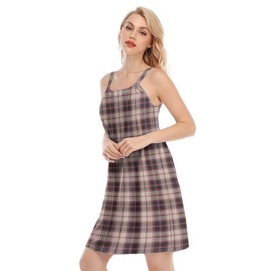 MacPherson Hunting Ancient Tartan Plaid O-neck Cami Dress