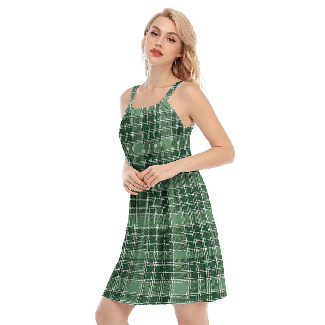 MacDonald Lord of the Isles Hunting Tartan Plaid O-neck Cami Dress