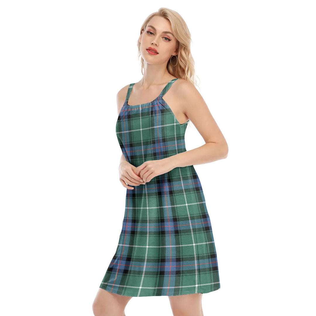 MacDonald of the Isles Hunting Ancient Tartan Plaid O-neck Cami Dress