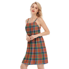 MacNaughton Ancient Tartan Plaid O-neck Cami Dress