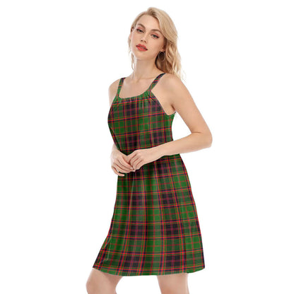 Buchan Modern Tartan Plaid O-neck Cami Dress