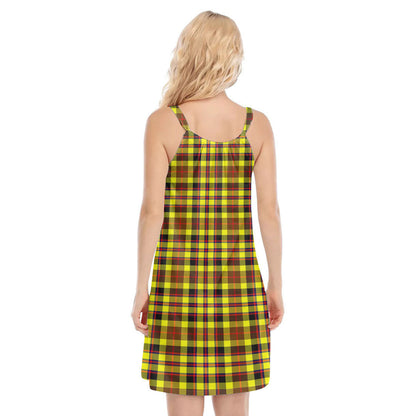 Jardine Tartan Plaid O-neck Cami Dress