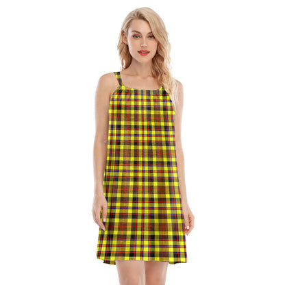 Jardine Tartan Plaid O-neck Cami Dress