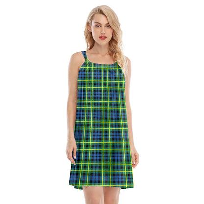 Campbell of Breadalbane Ancient Tartan Plaid O-neck Cami Dress